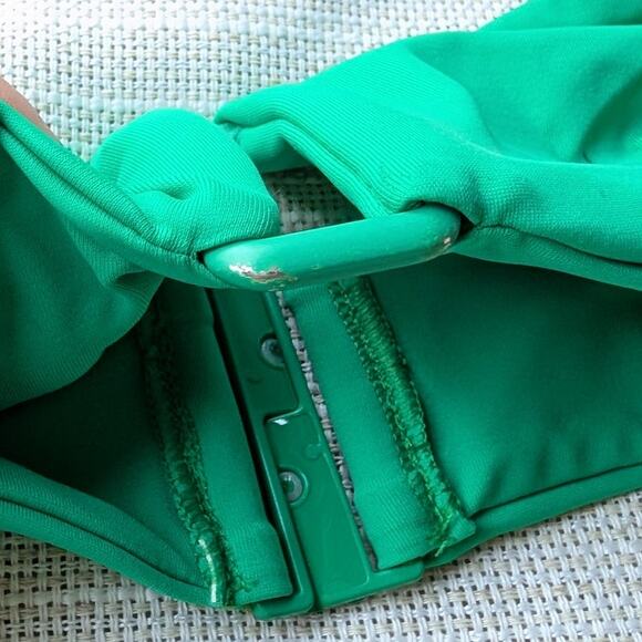 COS Green Halterneck Bandeau Bikini Top and Bikini Bottom Set, size 6 - Picture 11 of 12